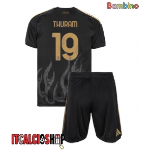 Juventus Khephren Thuram #19 Terza Maglia Bambino 2026-27 Manica Corta (+ Pantaloni corti)